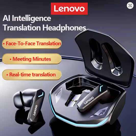 Lenovo GM2 Pro: Auriculares Bluetooth 5.3 para Juegos y Deportes con Modo Dual y Reducción de Ruido