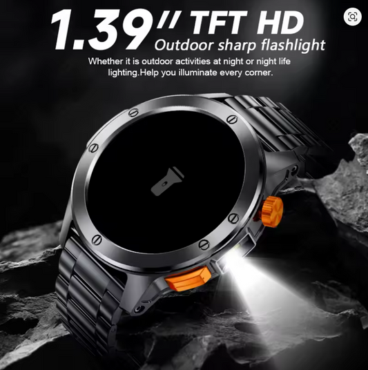 LIGE Smartwatch: Elegancia y Funcionalidad con Linterna, +100 Modos Deportivos y Llamadas Bluetooth