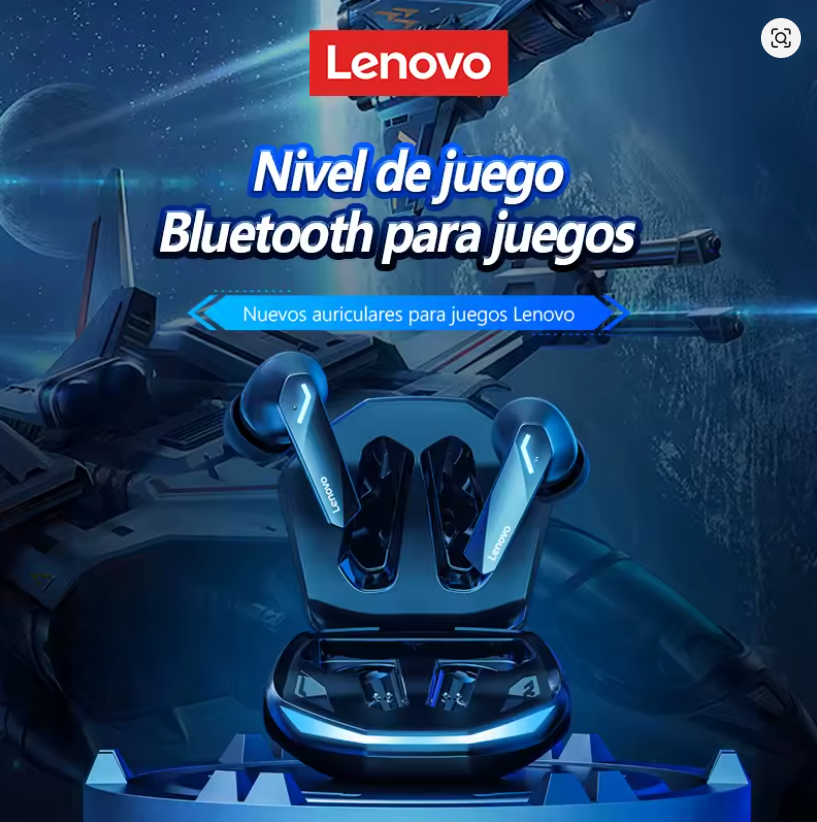 Lenovo GM2 Pro: Auriculares Bluetooth 5.3 para Juegos y Deportes con Modo Dual y Reducción de Ruido
