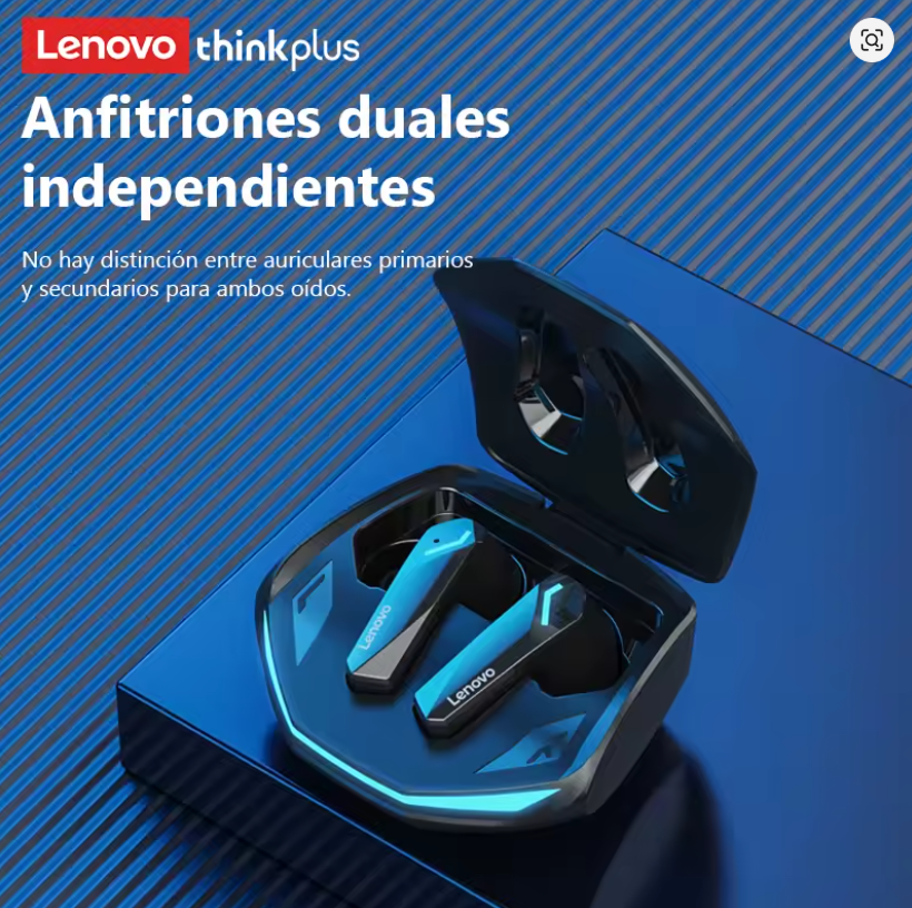 Lenovo GM2 Pro: Auriculares Bluetooth 5.3 para Juegos y Deportes con Modo Dual y Reducción de Ruido