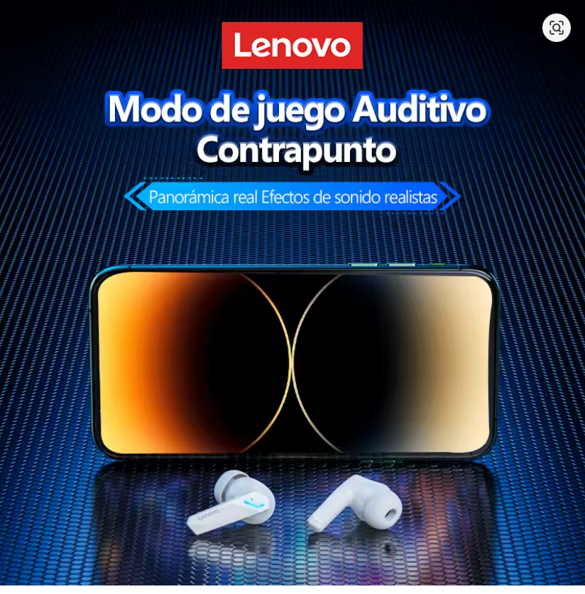 Lenovo GM2 Pro: Auriculares Bluetooth 5.3 para Juegos y Deportes con Modo Dual y Reducción de Ruido