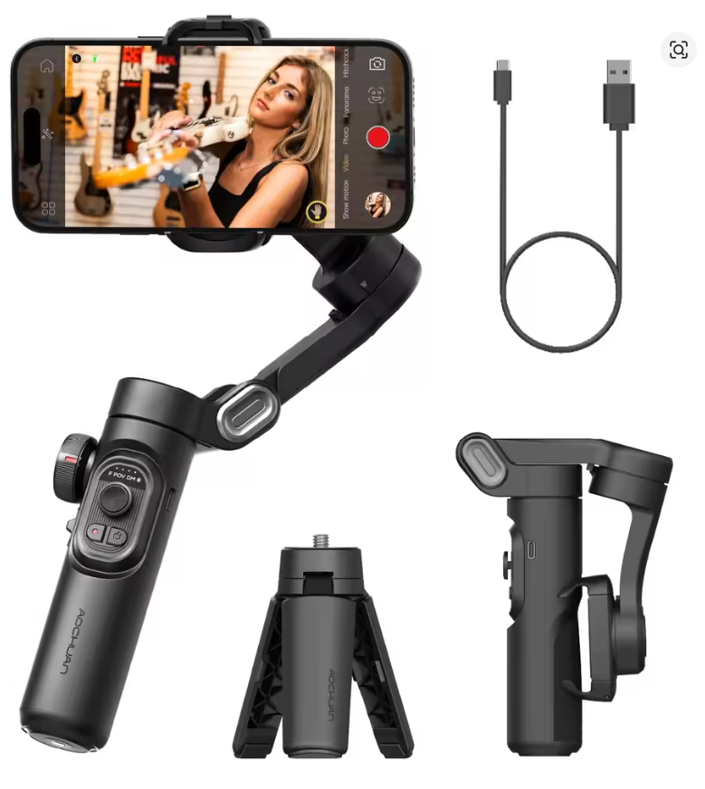 Estabilizador de cardán portátil de 3 ejes SmartXE para teléfono inteligente para iPhone Android AI Seguimiento facial