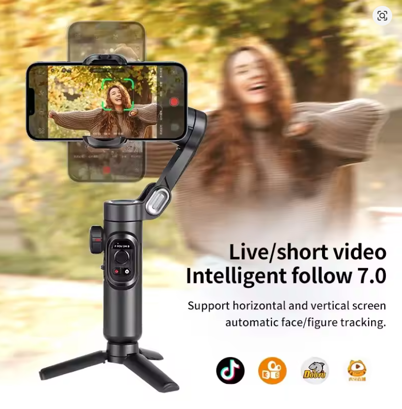 Estabilizador de cardán portátil de 3 ejes SmartXE para teléfono inteligente para iPhone Android AI Seguimiento facial