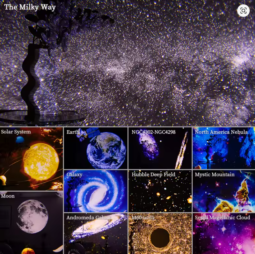Proyector de Galaxia y Cielo Estrellado 360°: Transforma tu Habitación en un Universo Personal