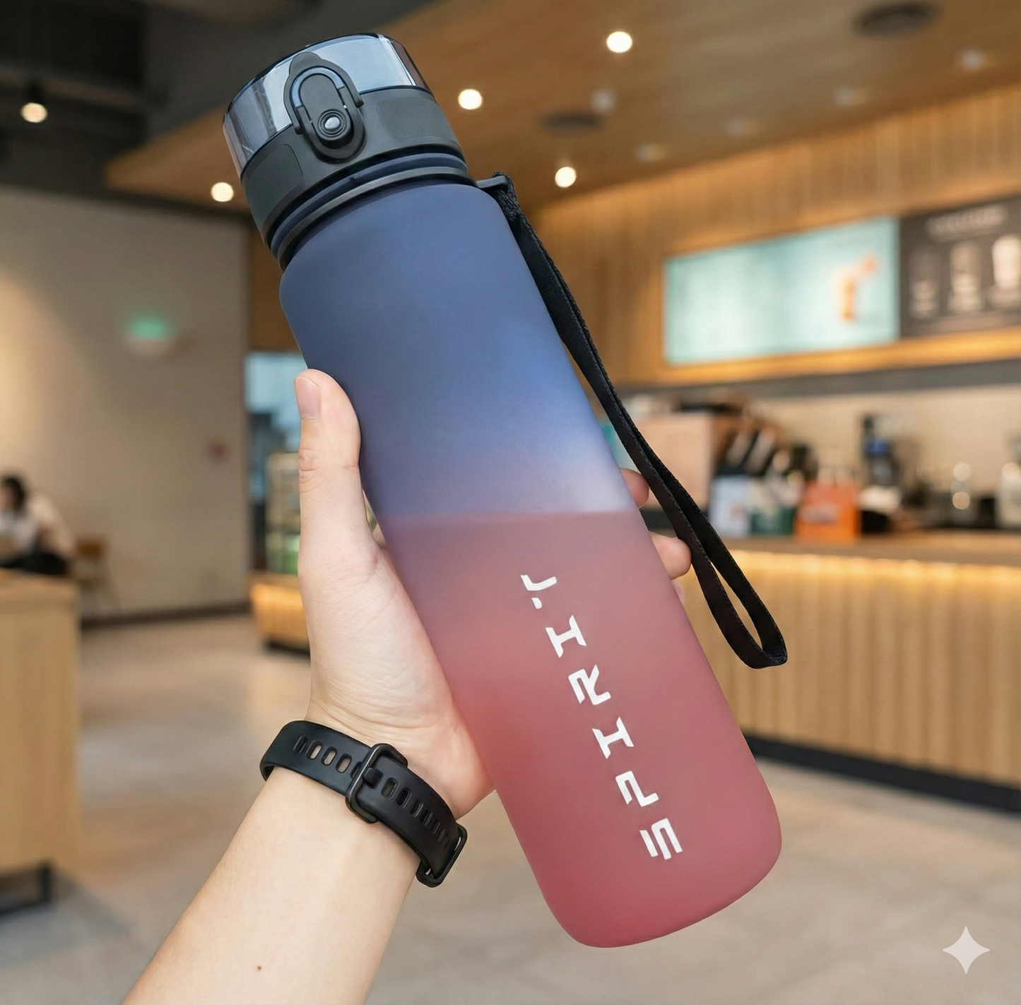 Botella de Agua Deportiva de 1 Litro, Hidratación Colorida y a Prueba de Fugas para tu Vida Activa