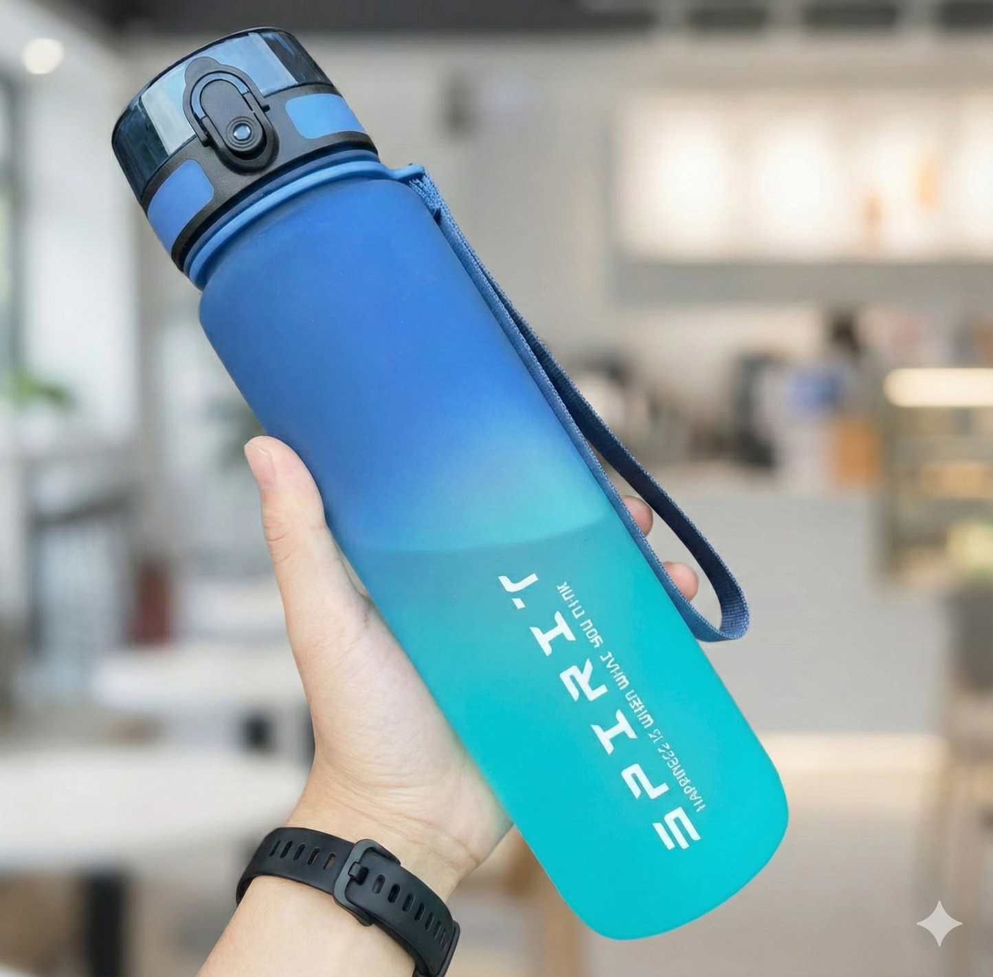 Botella de Agua Deportiva de 1 Litro, Hidratación Colorida y a Prueba de Fugas para tu Vida Activa